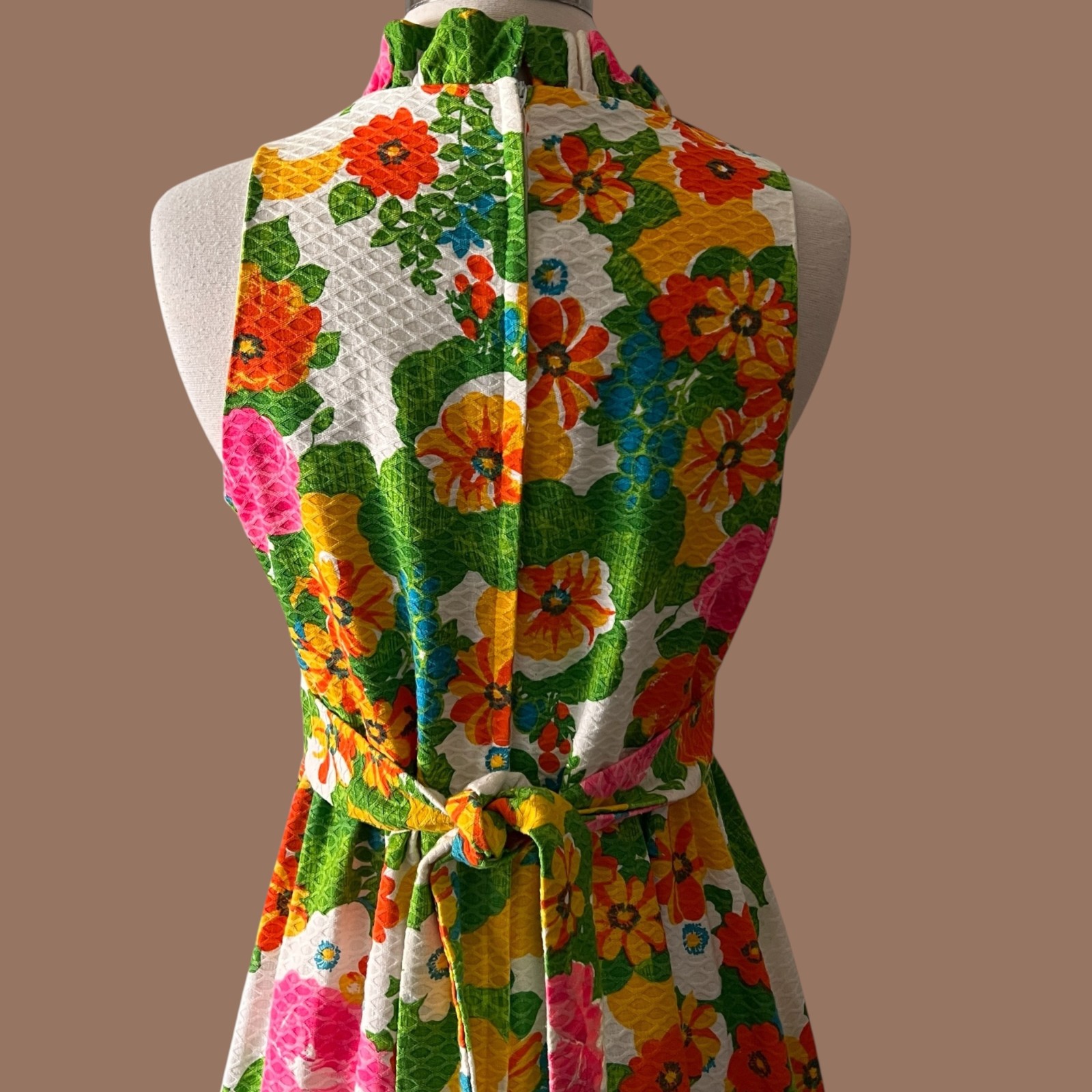 Vintage 70s Floral Maxi Dress : Montgomery Ward, Hostess, 1970s