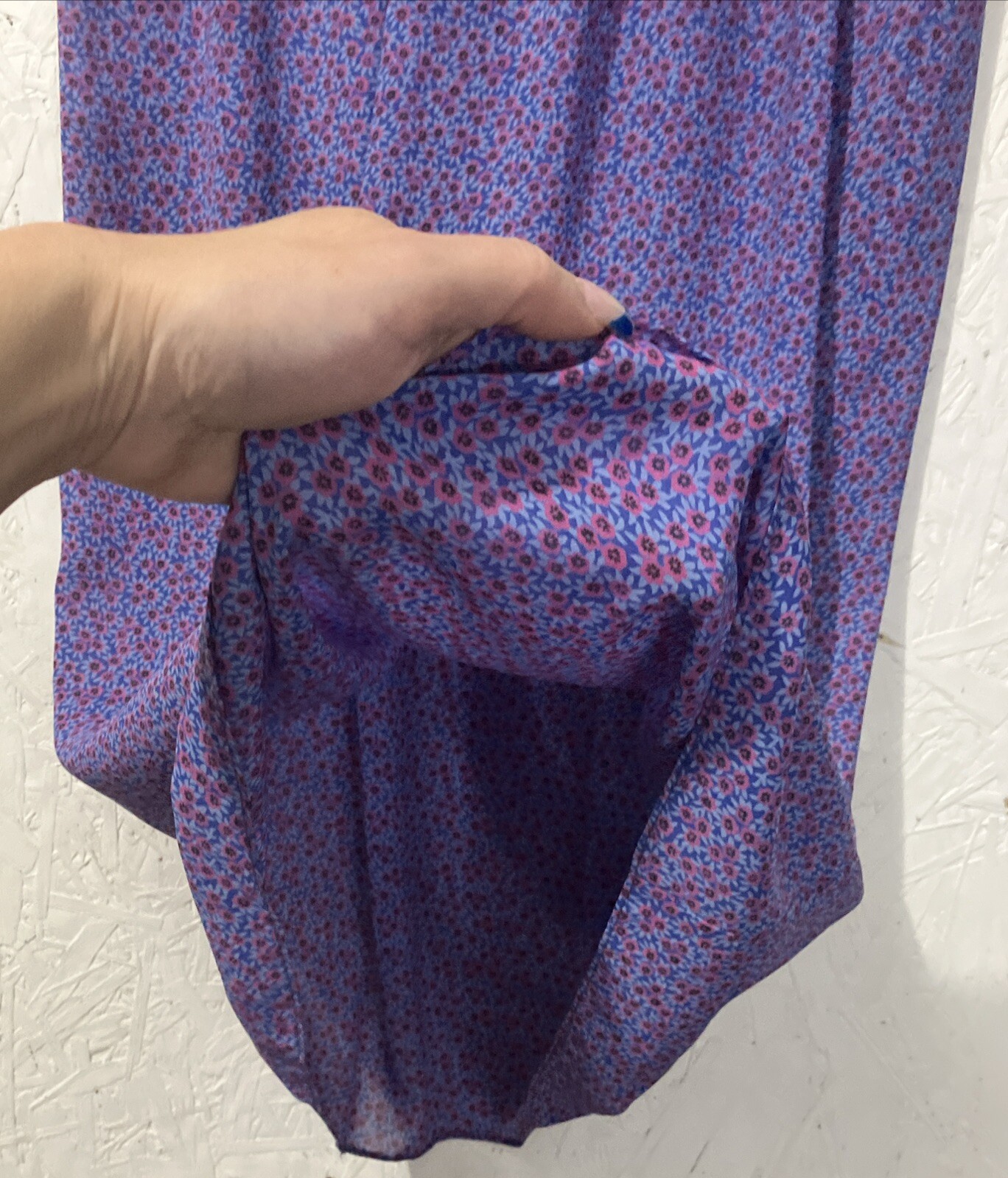 Vintage Alison Peters Purple, Pink Floral Dress Size 12