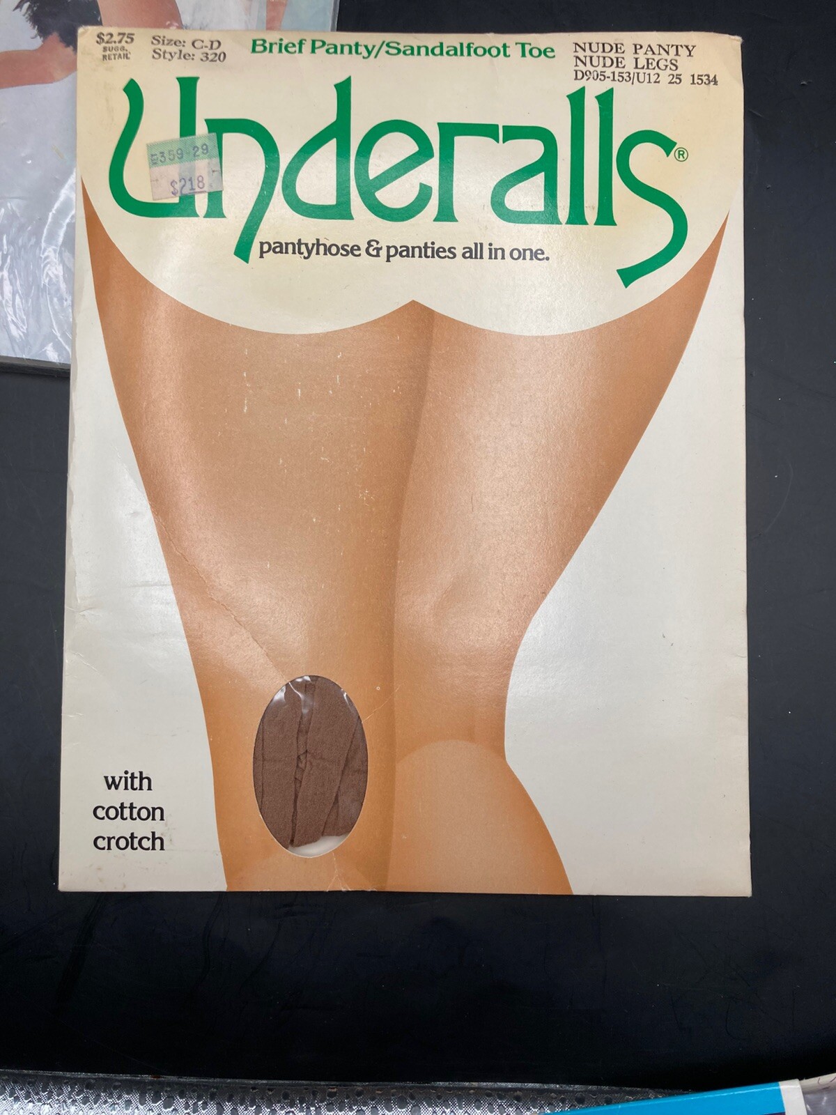 NOS Vintage Pantyhose Assorted Lot of 3 Taupe Nude Underalls Hanes Size C-D