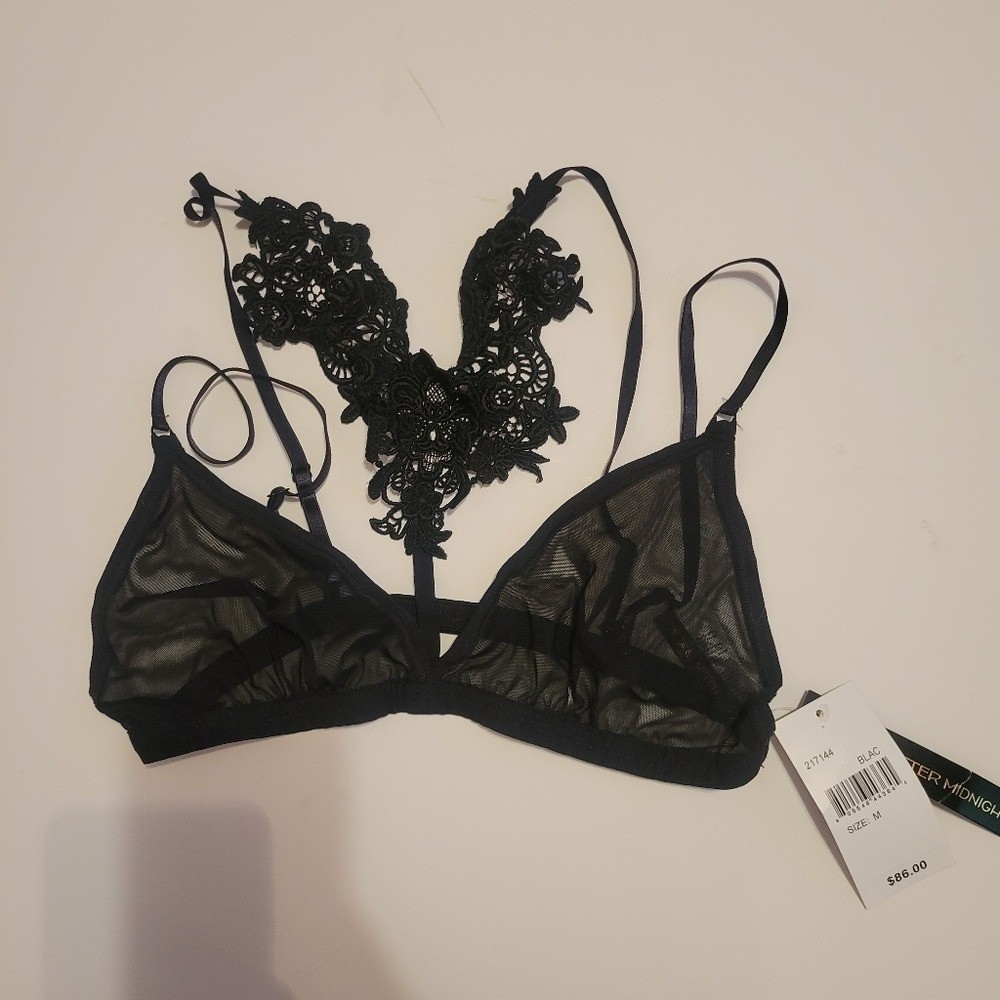 Dark Romantic Goth Victorian Hanky Panky Roxie Bralette sz Medium NWT Witchycore