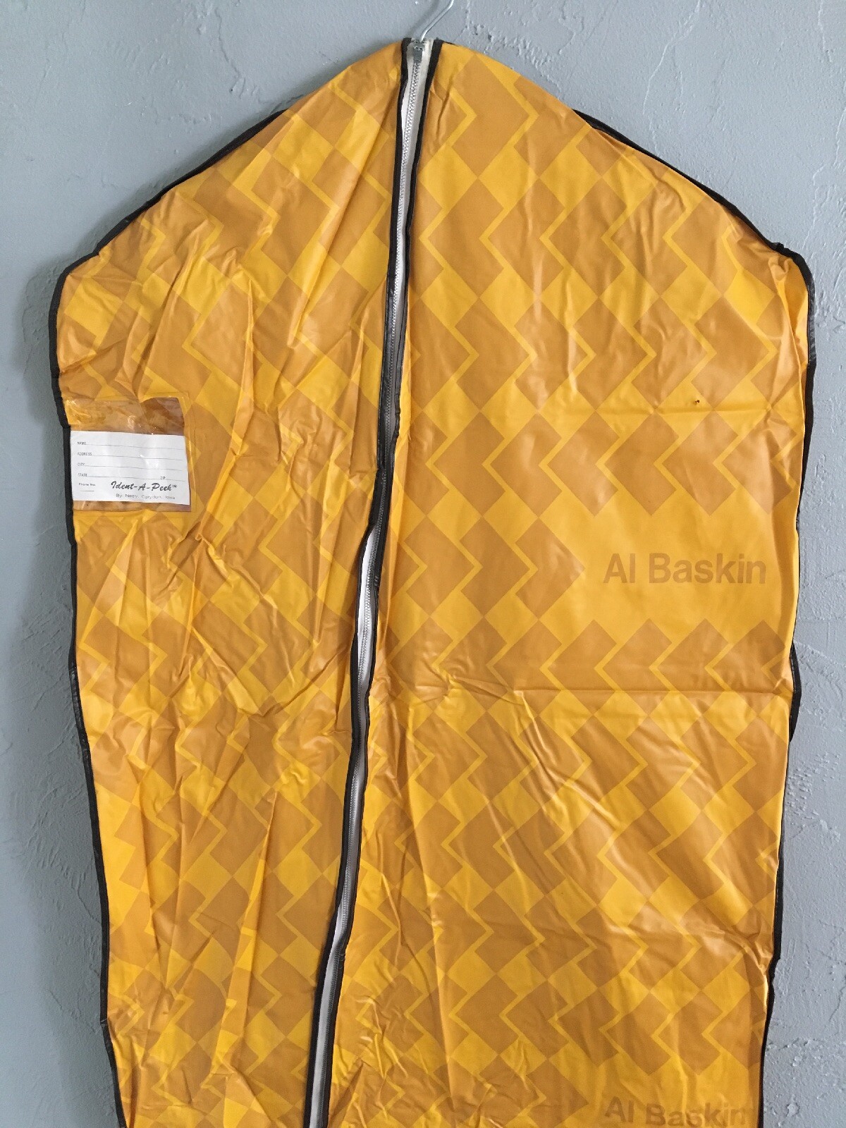 Vintage Dress Gown Storage Garment Bag Vinyl EXTRA LONG 68” Al Baskin NEELY