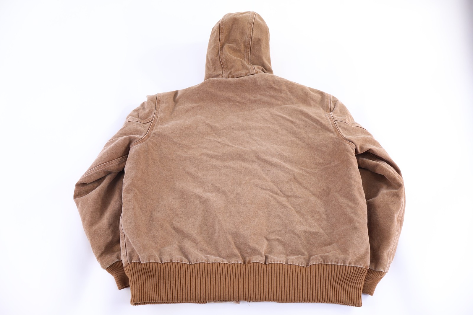 Carhartt Logo Patch Tan Full Zip Jacket