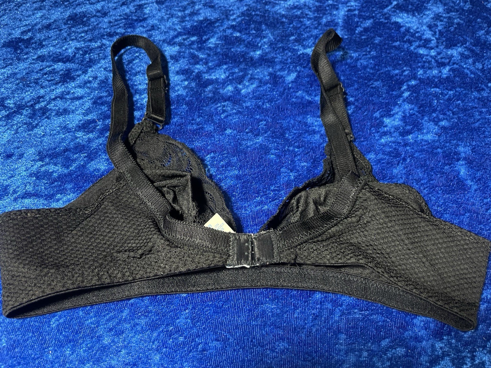 Vintage Ingénue by Spiegal Bra 32b Black Nylon Bralette Pinup Lingerie