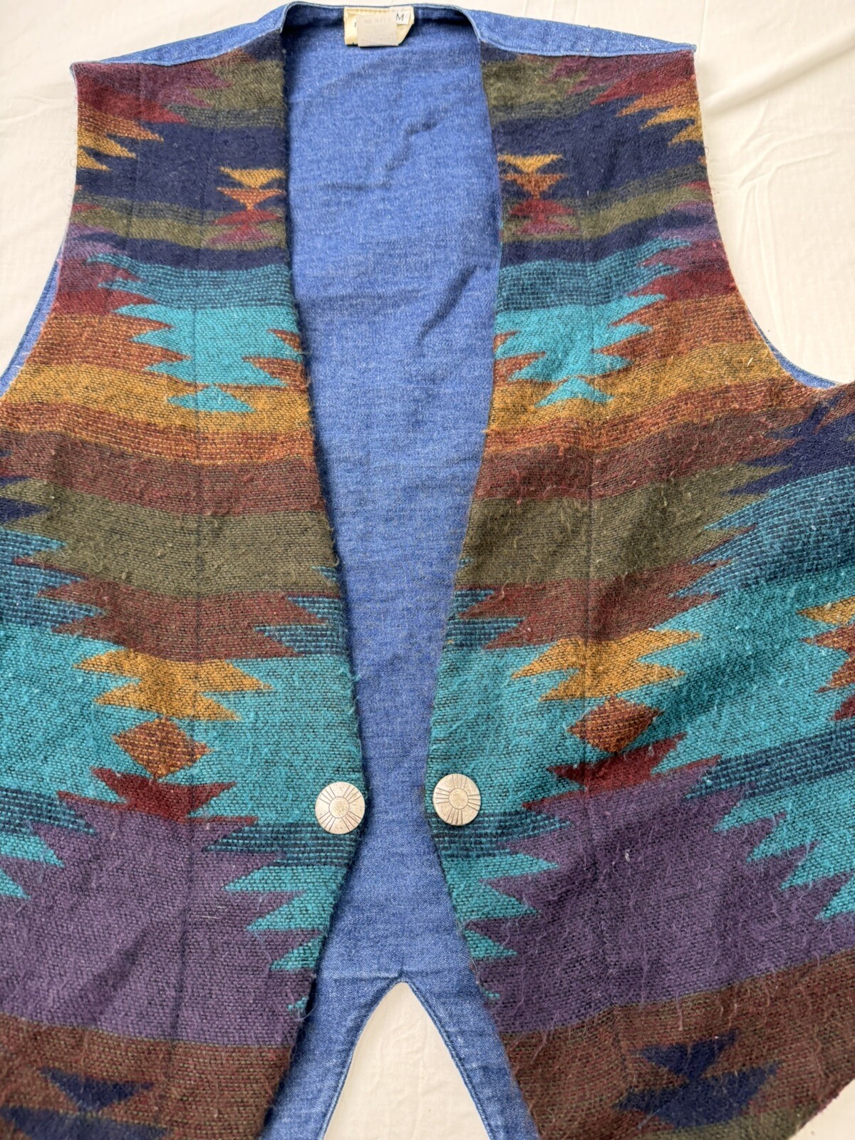Vintage PK Designs Aztec Women’s Vest Size Medium