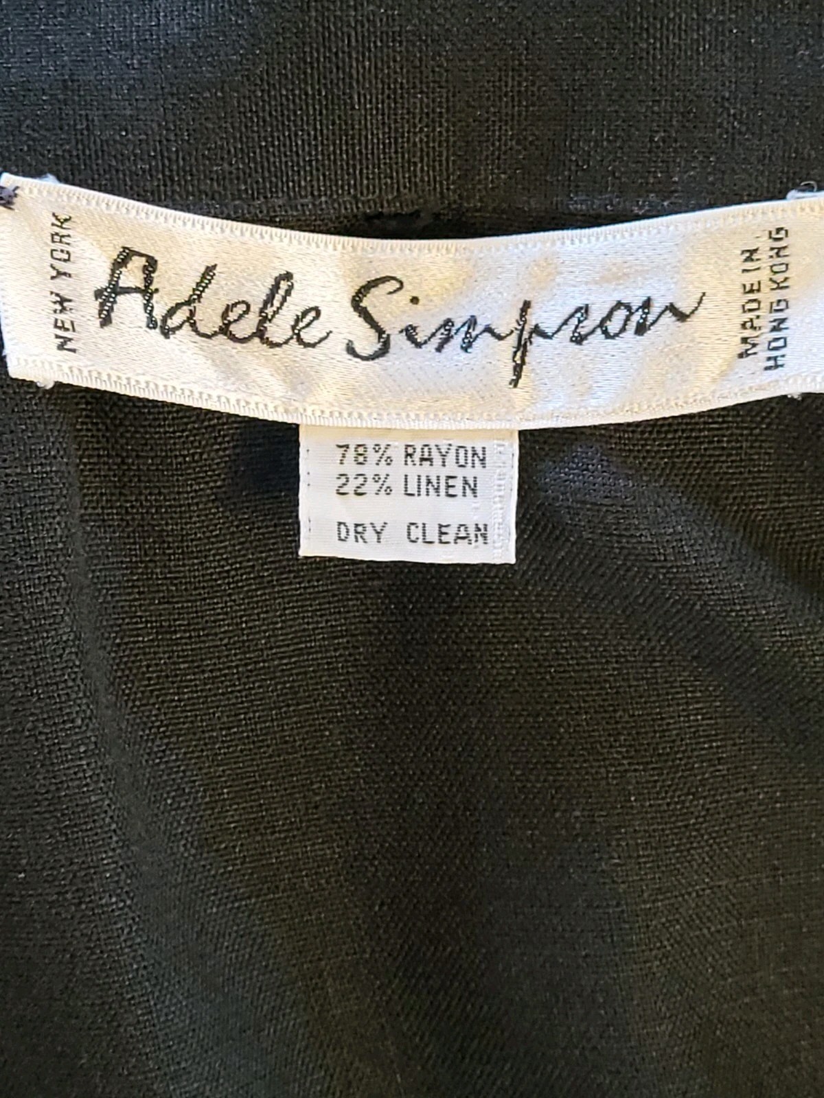 Adele Simpson Vintage 80s Silk/Linen Skirt Set Size 14