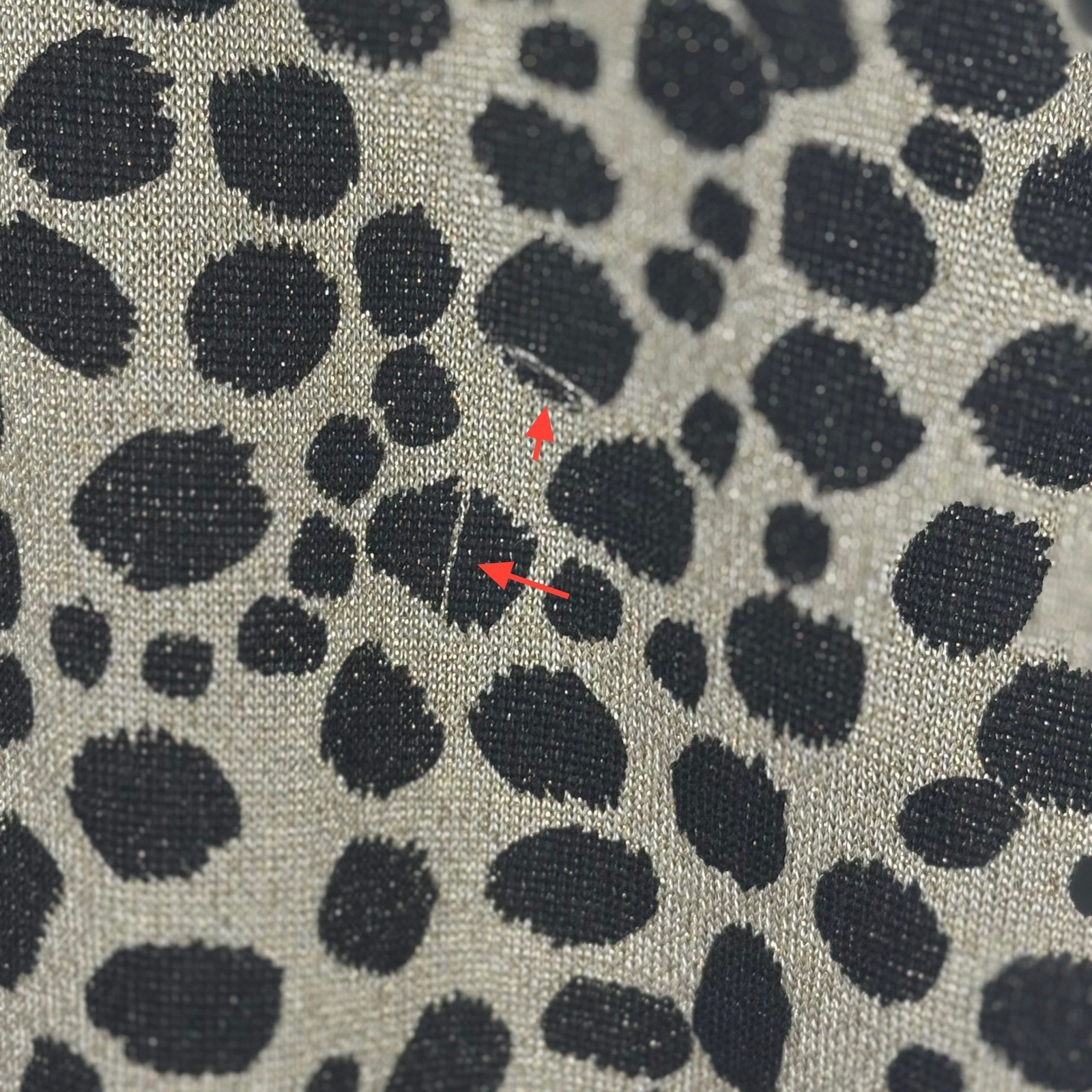Vintage 90s Leopard Gold Metallic Zip Cardigan Grunge Glam Y2K Mobwife Cheetah