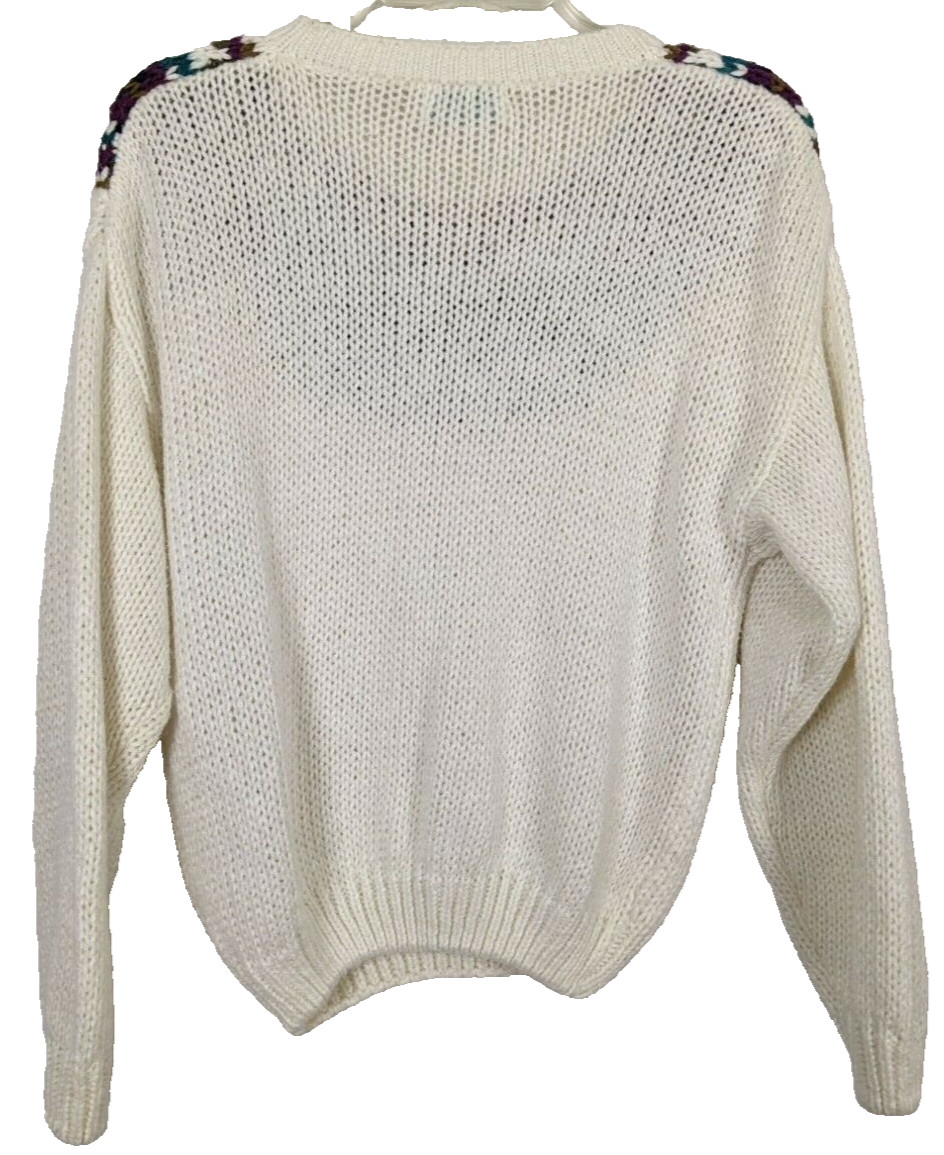 Vintage Jamie Scott knitted by hand women sweater S/M