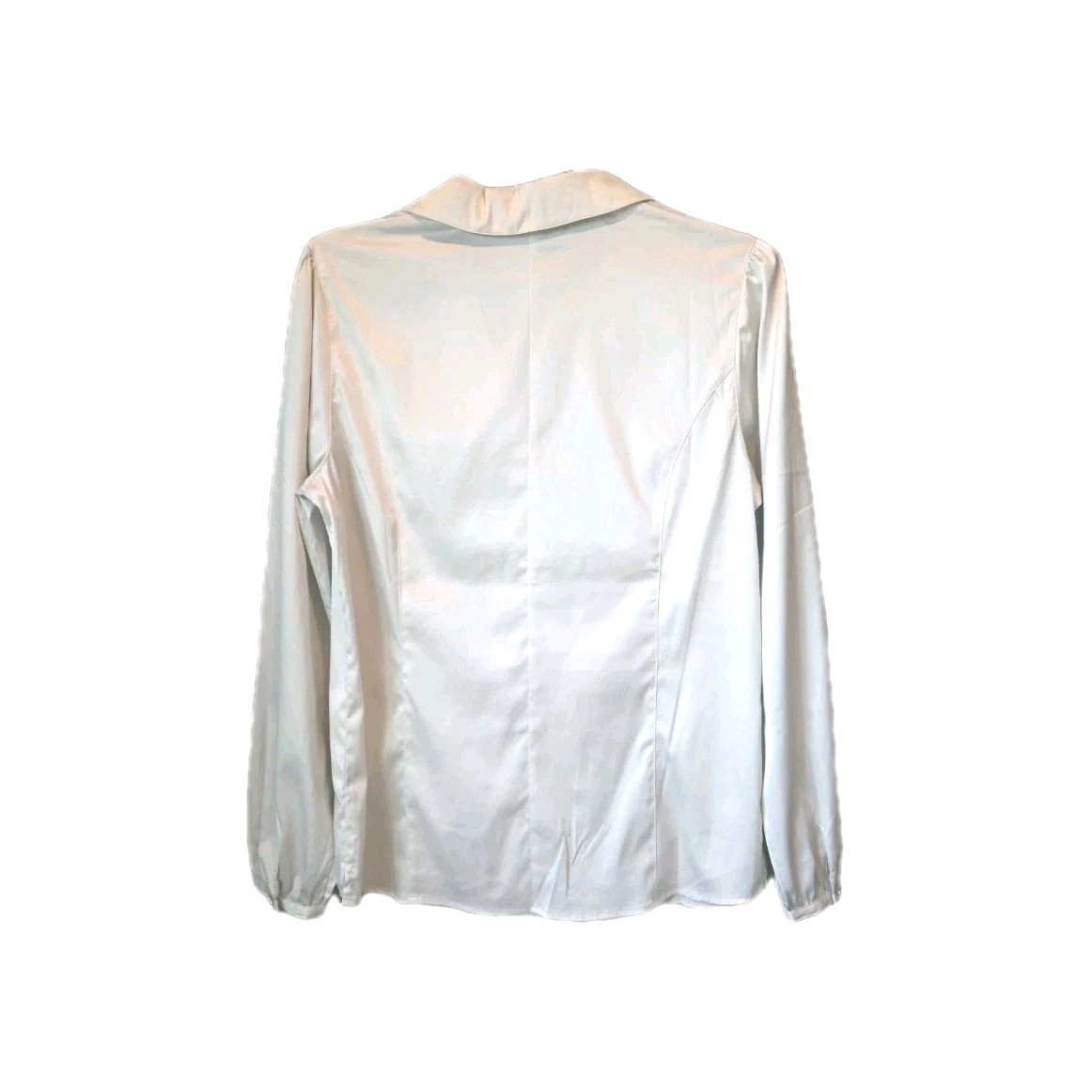 Susan GRAVER Women’s Large White Button-Down Long Sleeve Blouse