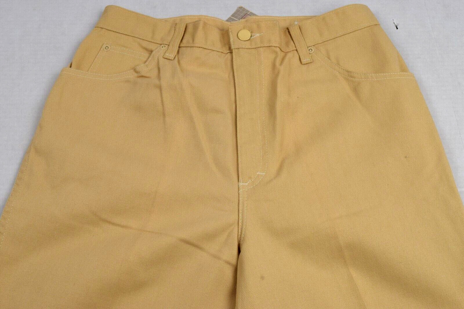Vintage Cheryl Tiegs Pants Size 32 x 32 80s Chamois Tan Signature Made USA NWT