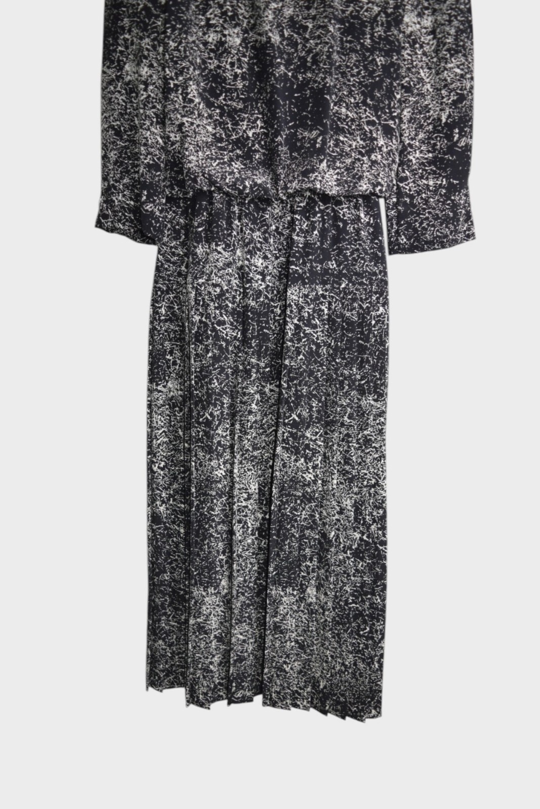Vintage JT Dress Womens 8 Black Gothic Lace Collar Maxi Long Sleeve Made in USA