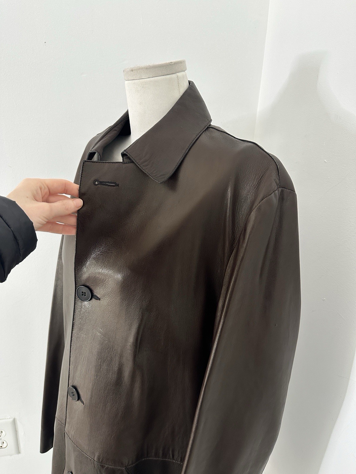 Vintage NYC Leather Shop Leather Blazer Jacket Lamb Skin