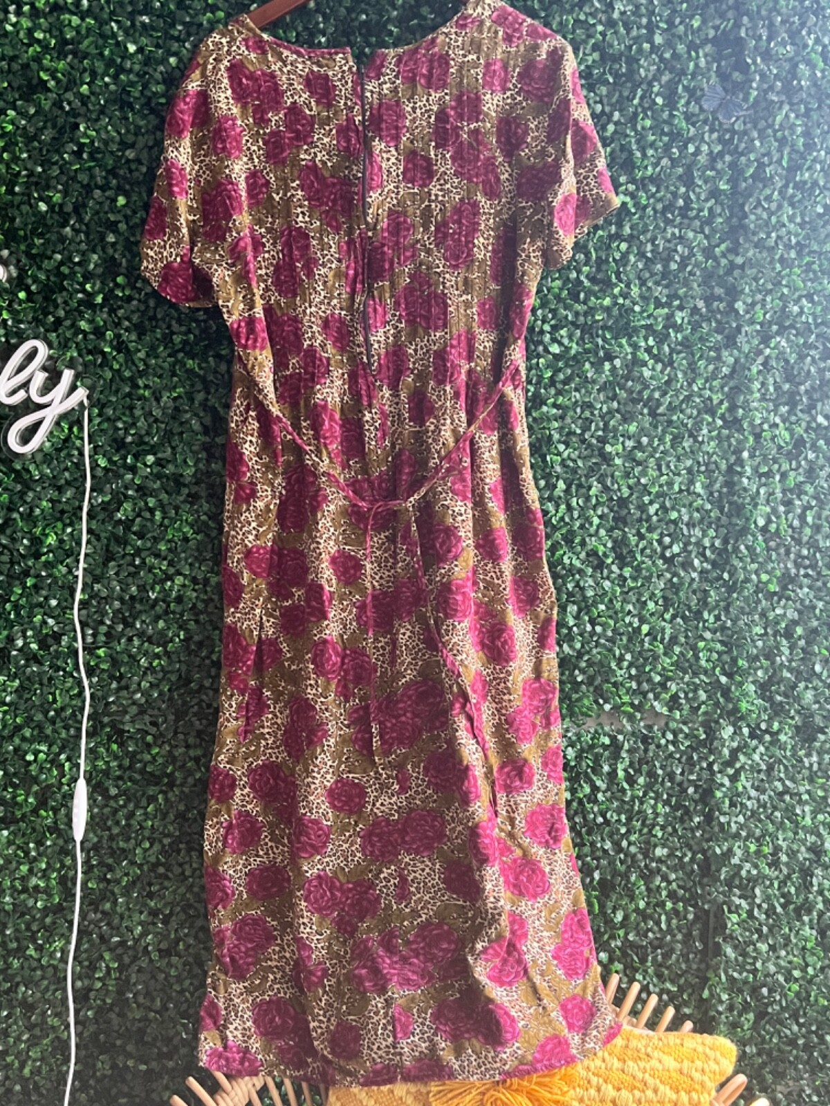 J.B.S. Ltd Women’s Dress Size 12 Rayon Floral Animal Midi Long