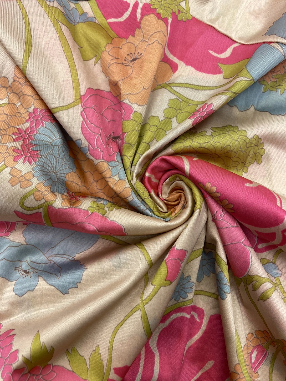 Vtg Vanity Fair sweet sexy nightgown negligée floral print empire waist sz 34