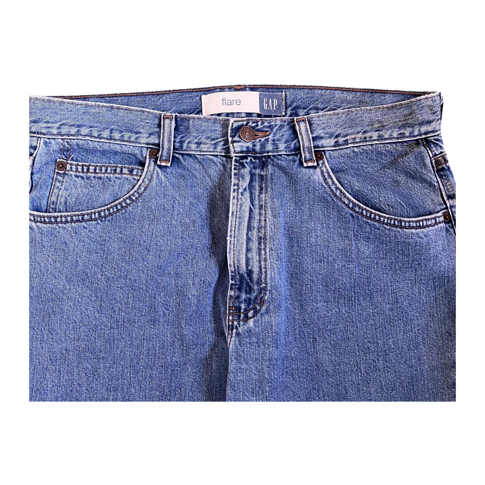 Gap 90s Vintage Made in USA Flare Denim Jeans 12