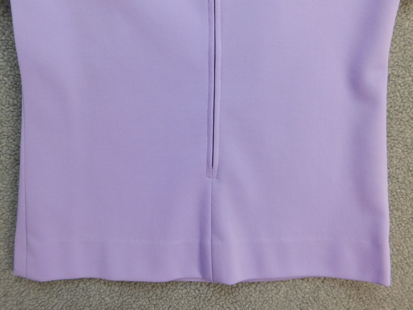 VTG Susan Thomas Women’s S Cap Sleeve Pattern Collar Short Sleeve Purple Shirt