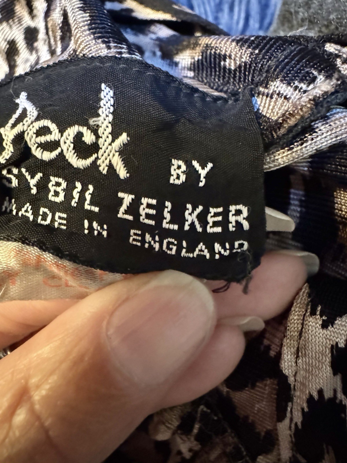Vtg Polly Peck Sybil Zelker England Leopard Romper Jumpsuit Plunge V S