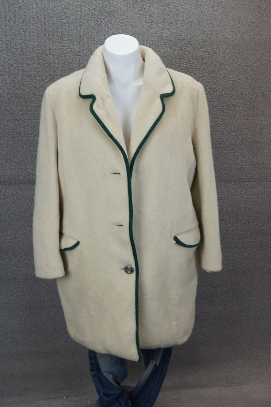 Vintage The Olympic Coat From Munich West Germany Women 42 Chest