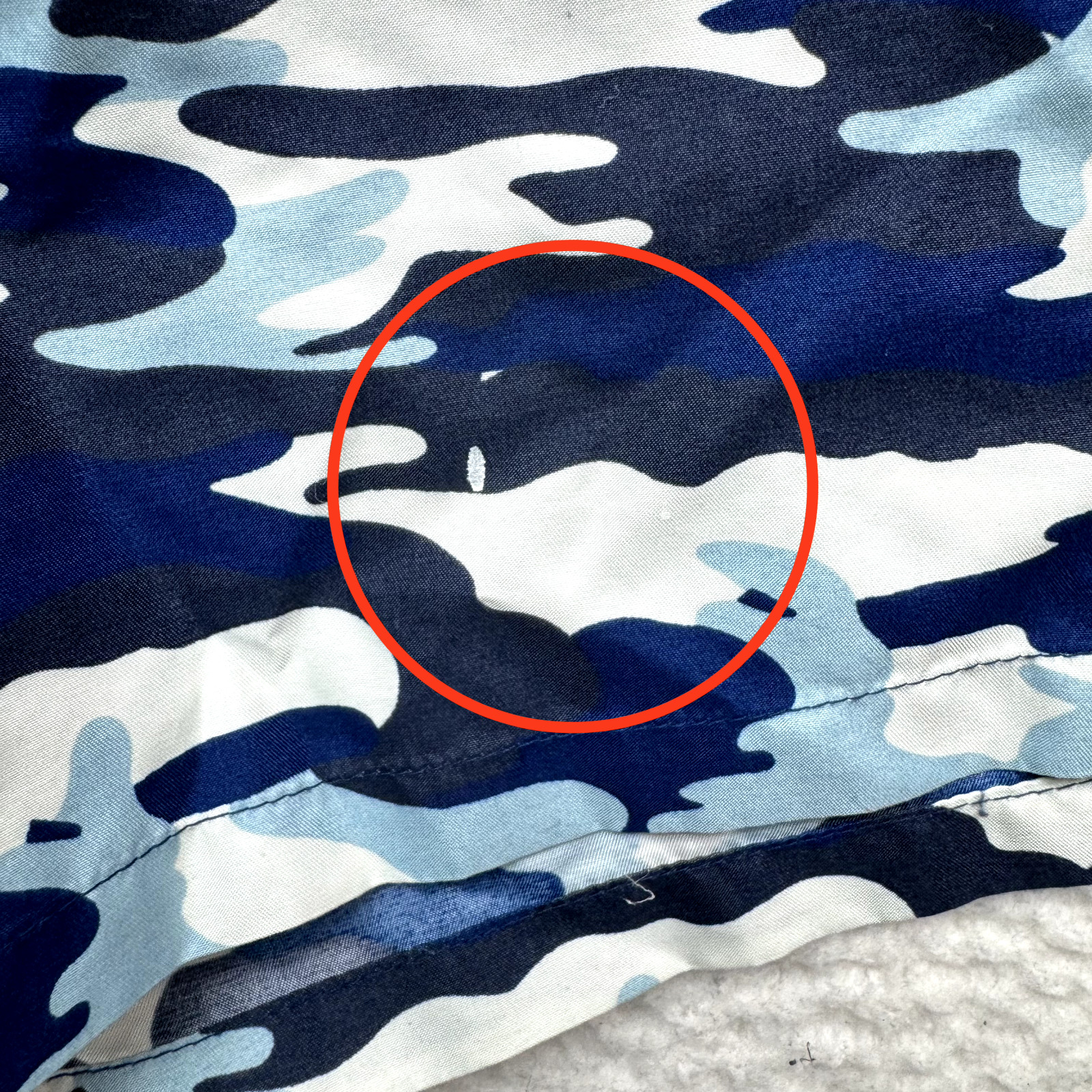 90s Y2K Vintage Swim Shorts Large Womens Blue Camo Army Cargo Sporty Surfer