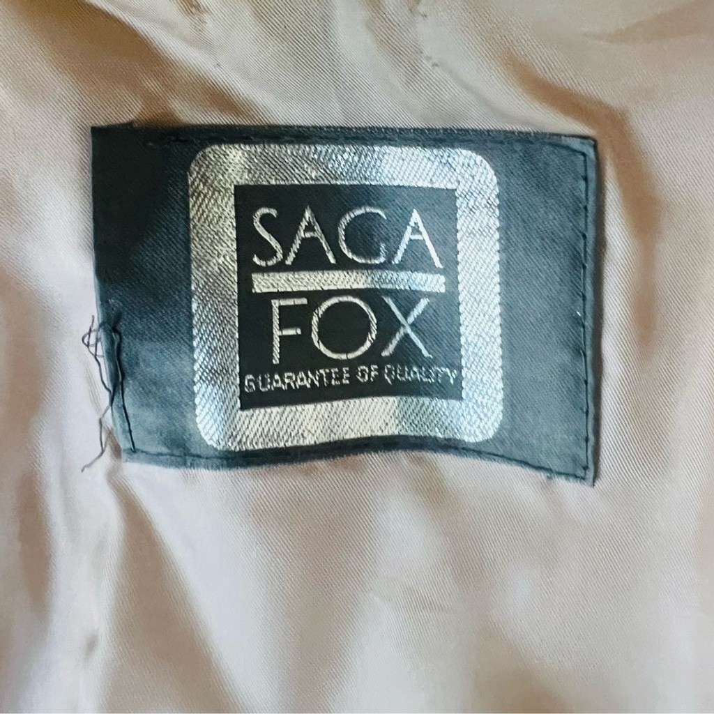Vintage Saga Fox Silver Fox Coat Size Small