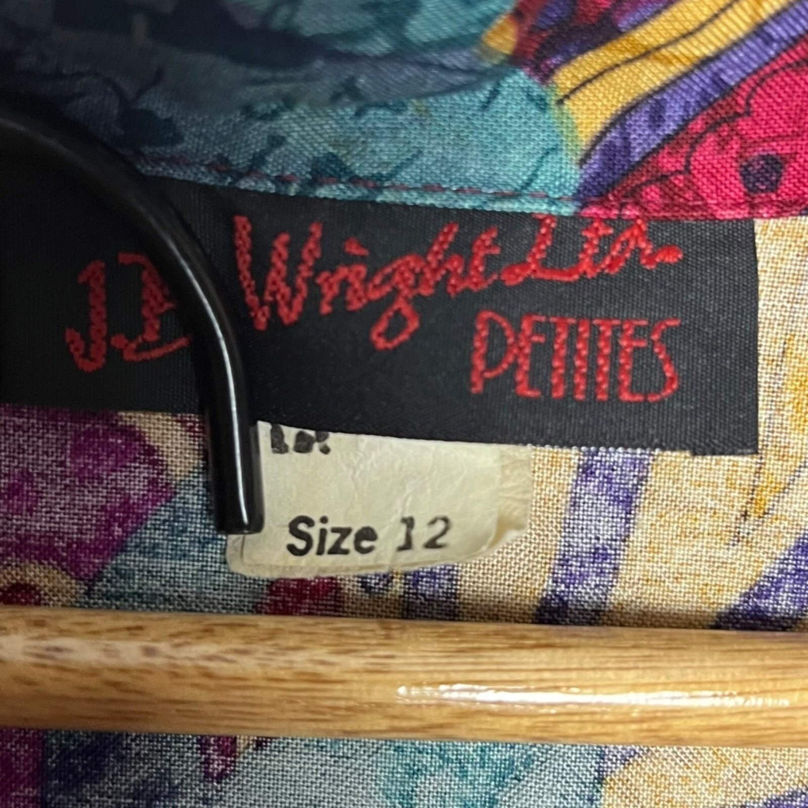 Vintage J.B. Wright Ltd Petites Paisley Floral Button Front Romper Size 12P