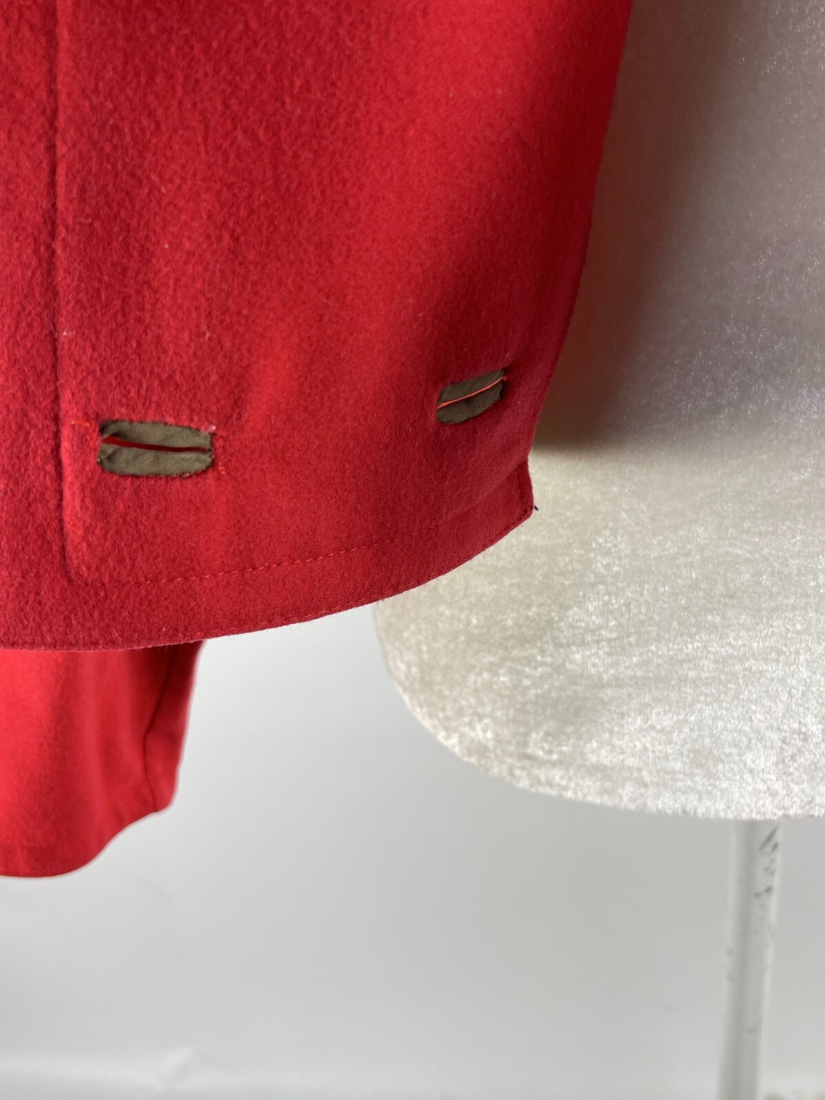 Very Rare Vintage late 70’s Gianni Versace Red Wool Short Jacket Made in Italy
