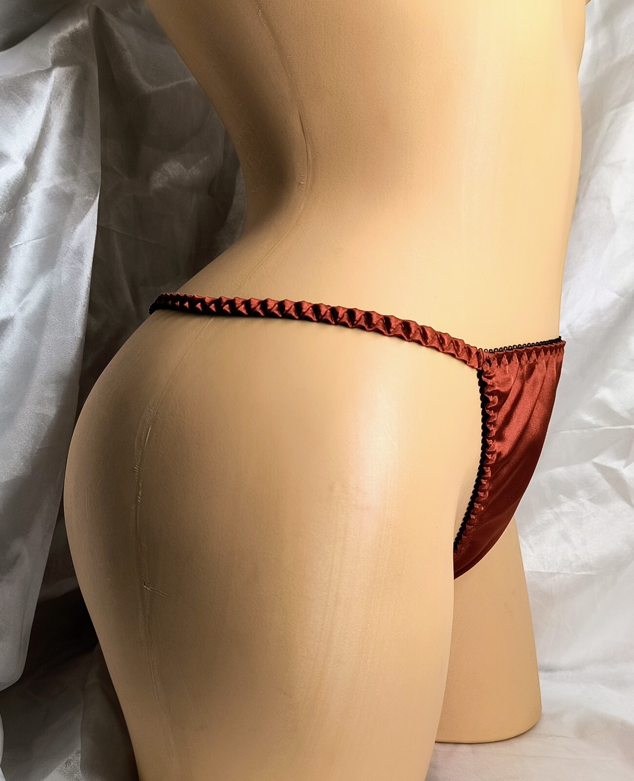 PENNY LANE Satin Thong String Panties. *Limited Edition*