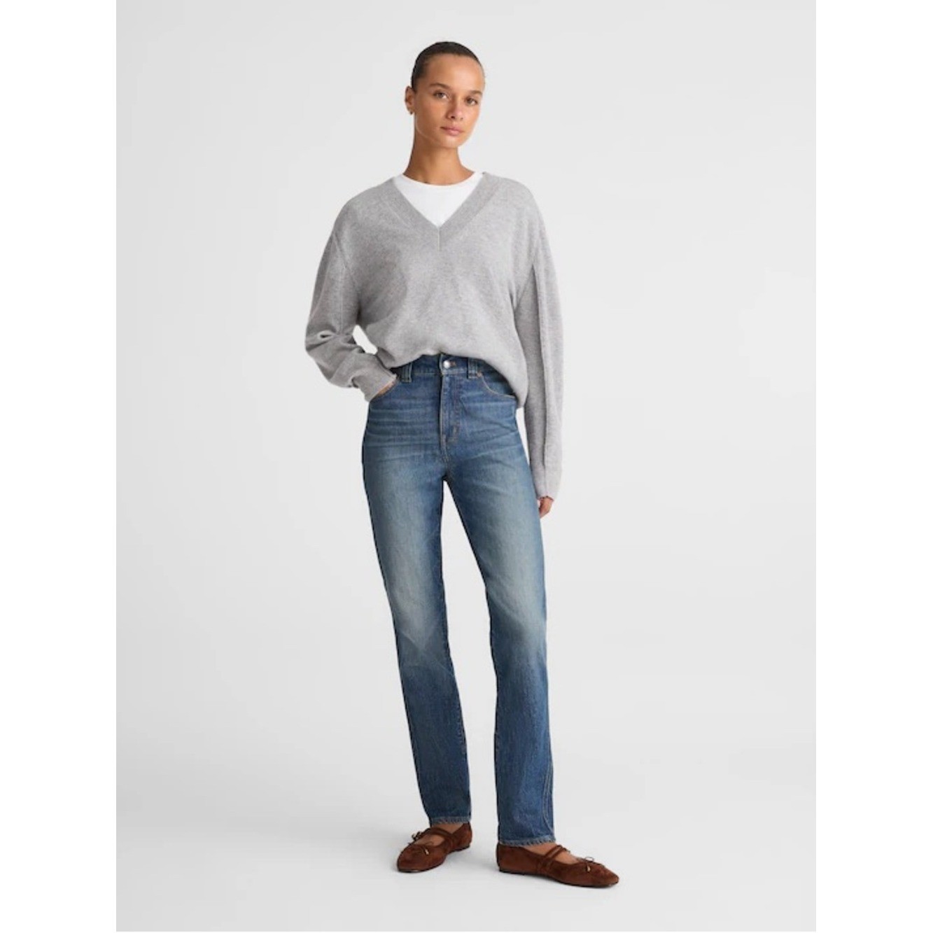 Madewell • The Perfect Vintage Jean Sz 25 Cotton Stretch Casual Capsule Wardrobe