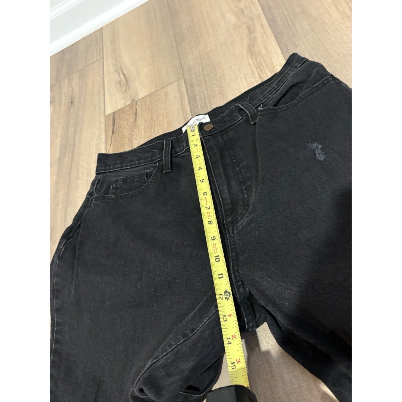 Universal Thread High-Waist vintage straight Cropped Jeans black size 10/30R