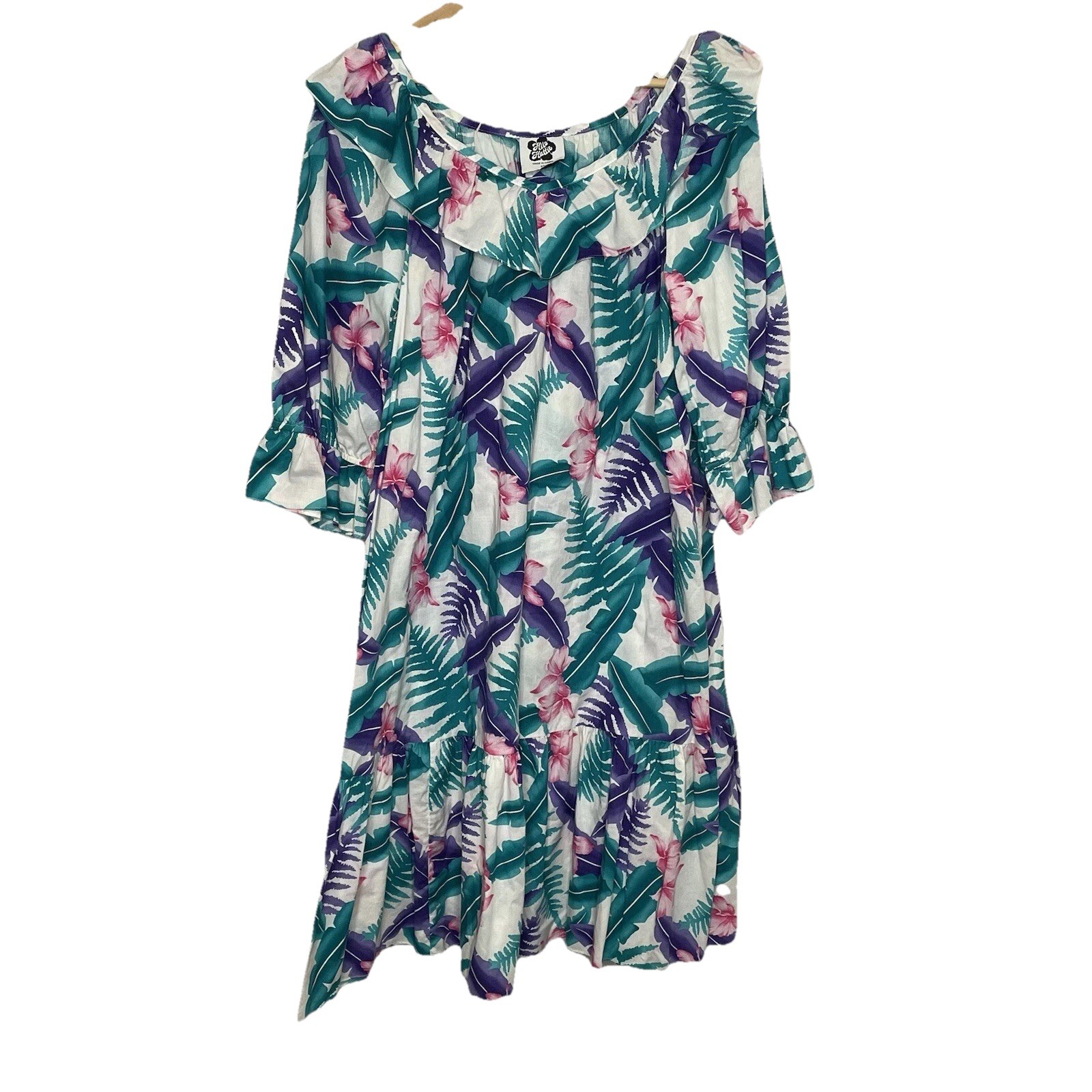 VintageHilo Hattie Womens XL The Hawaiian Original Dress Vibrant Mumu