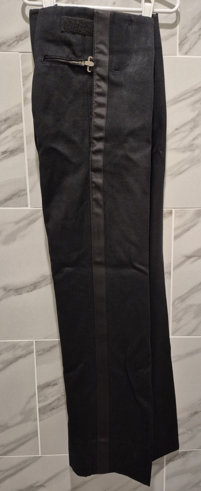 Vintage 80s Black Marching Band Pants Size 1 Adjustable