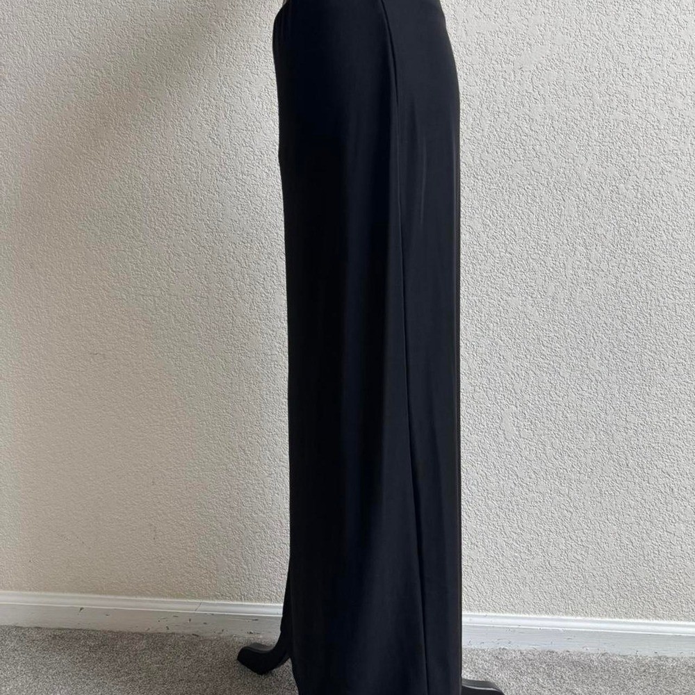 International Newport Group vintage Black maxi skirt with elastic waistband