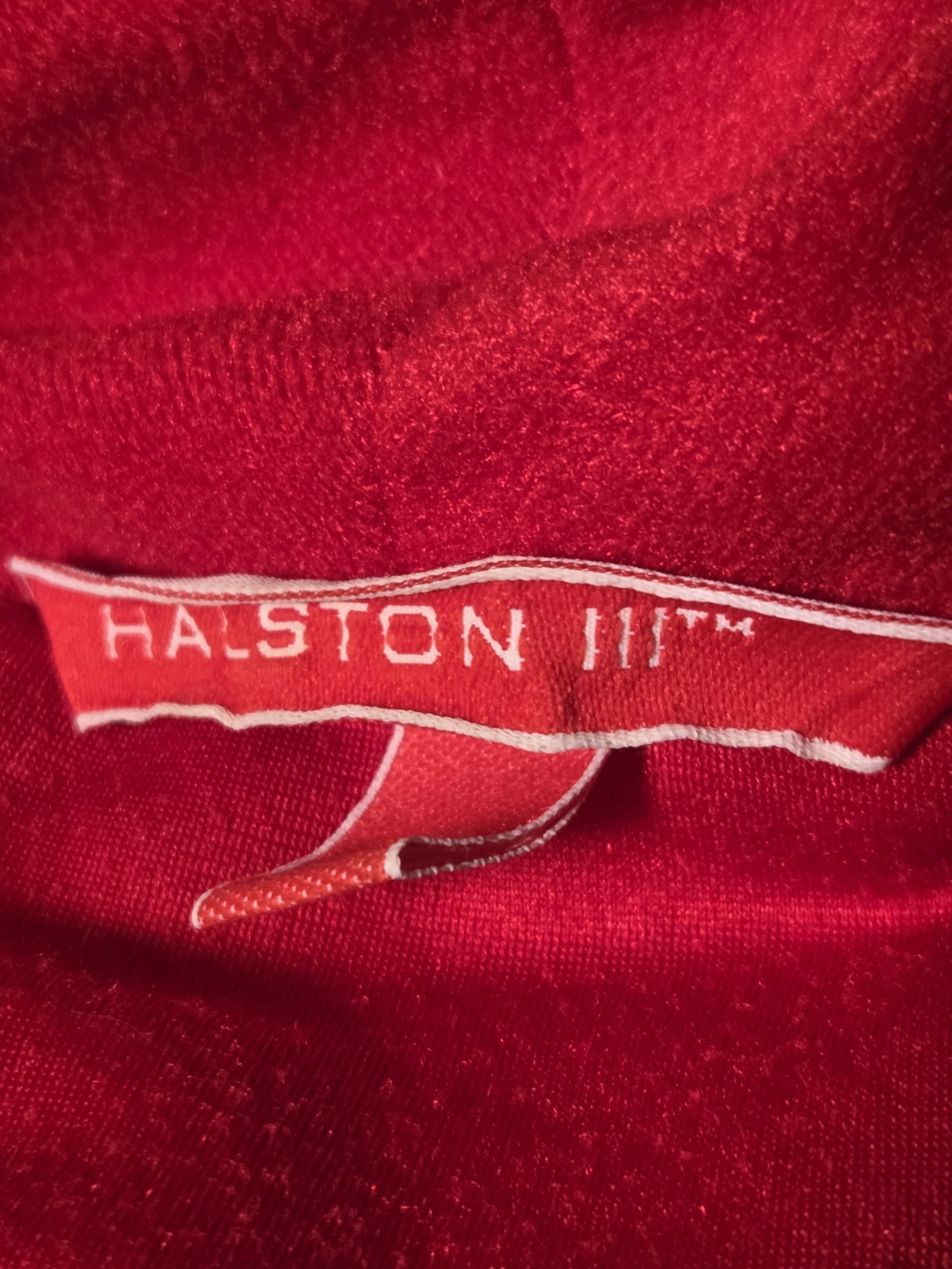 Vintage Halston III Robe Medium Mad Men Red
