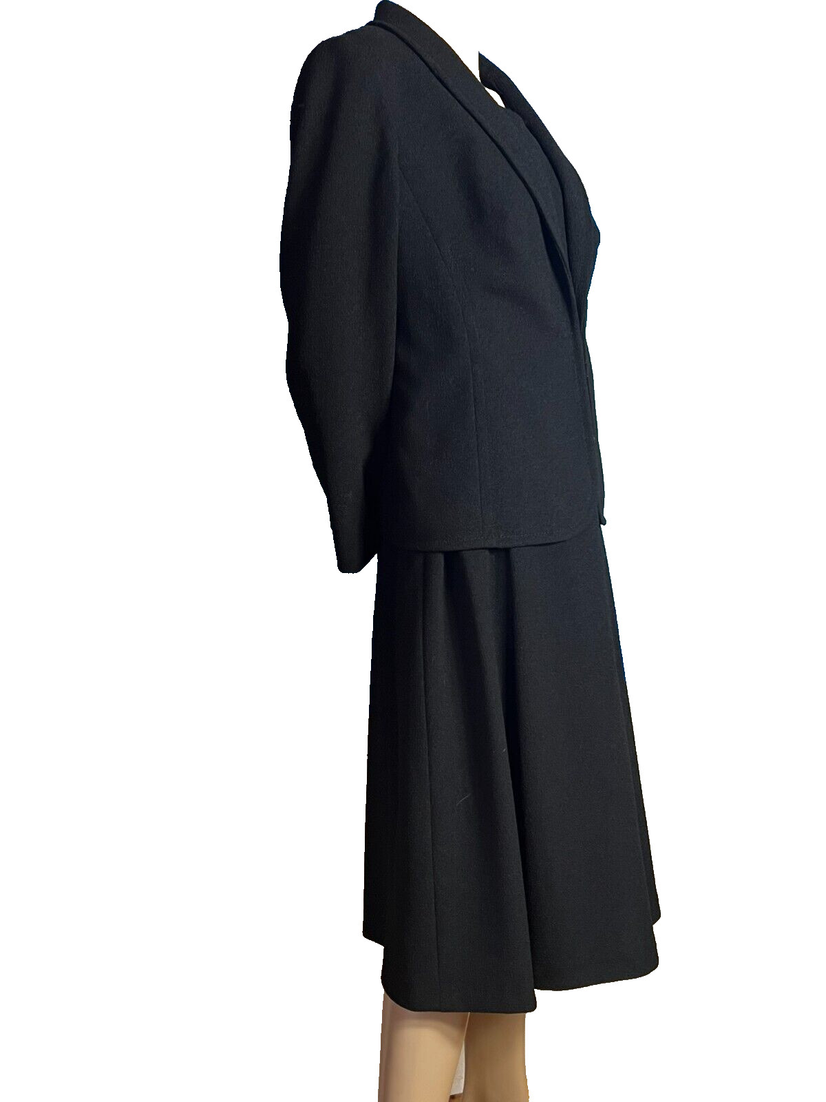 60s Costume Virgin Wool Dress Jacket 42 44 Windisch Lady West Germany Vintage