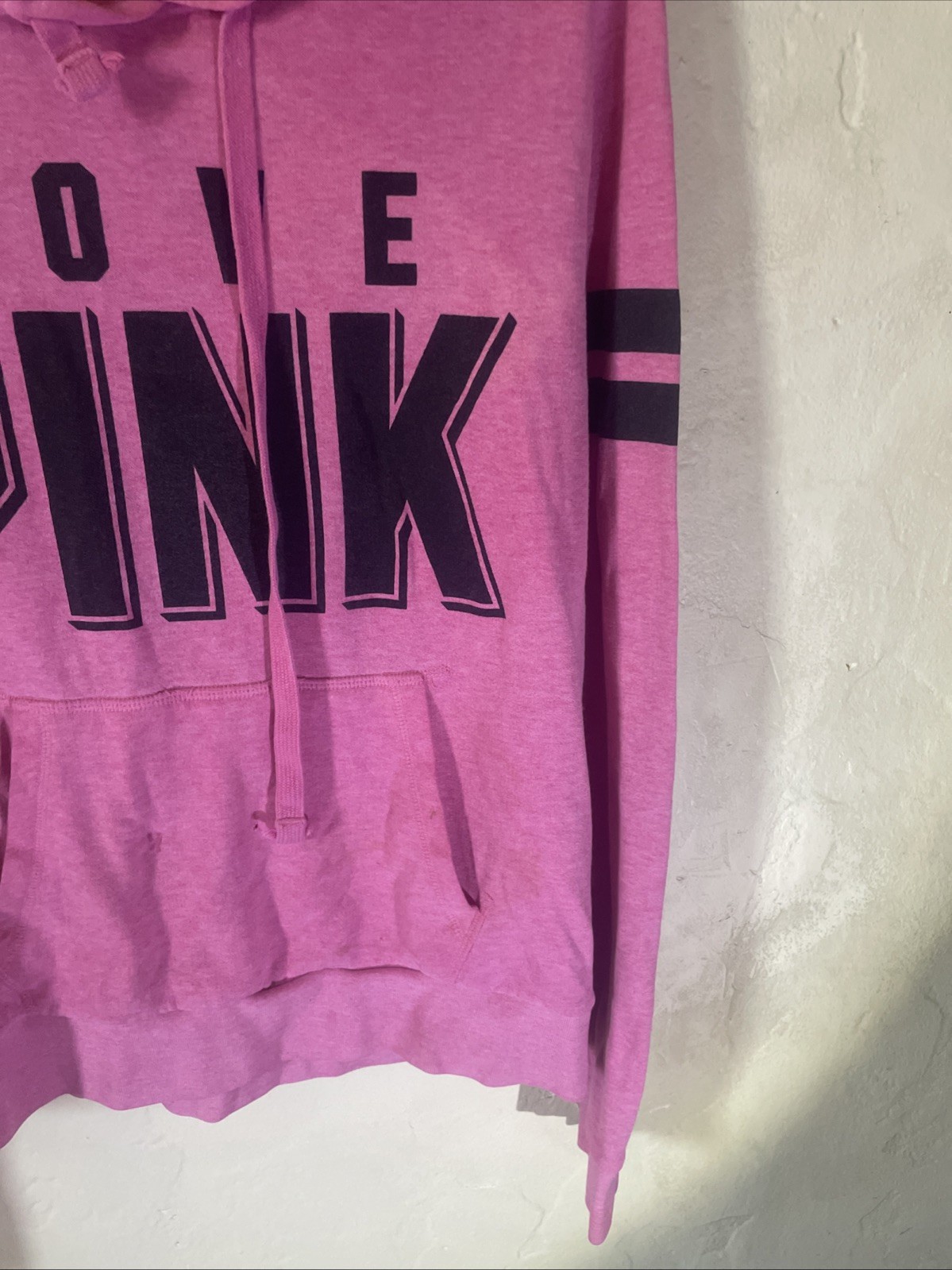 Vintage Y2K Victoria’s Secret Pink zip hoodie jacket size M Well Loved