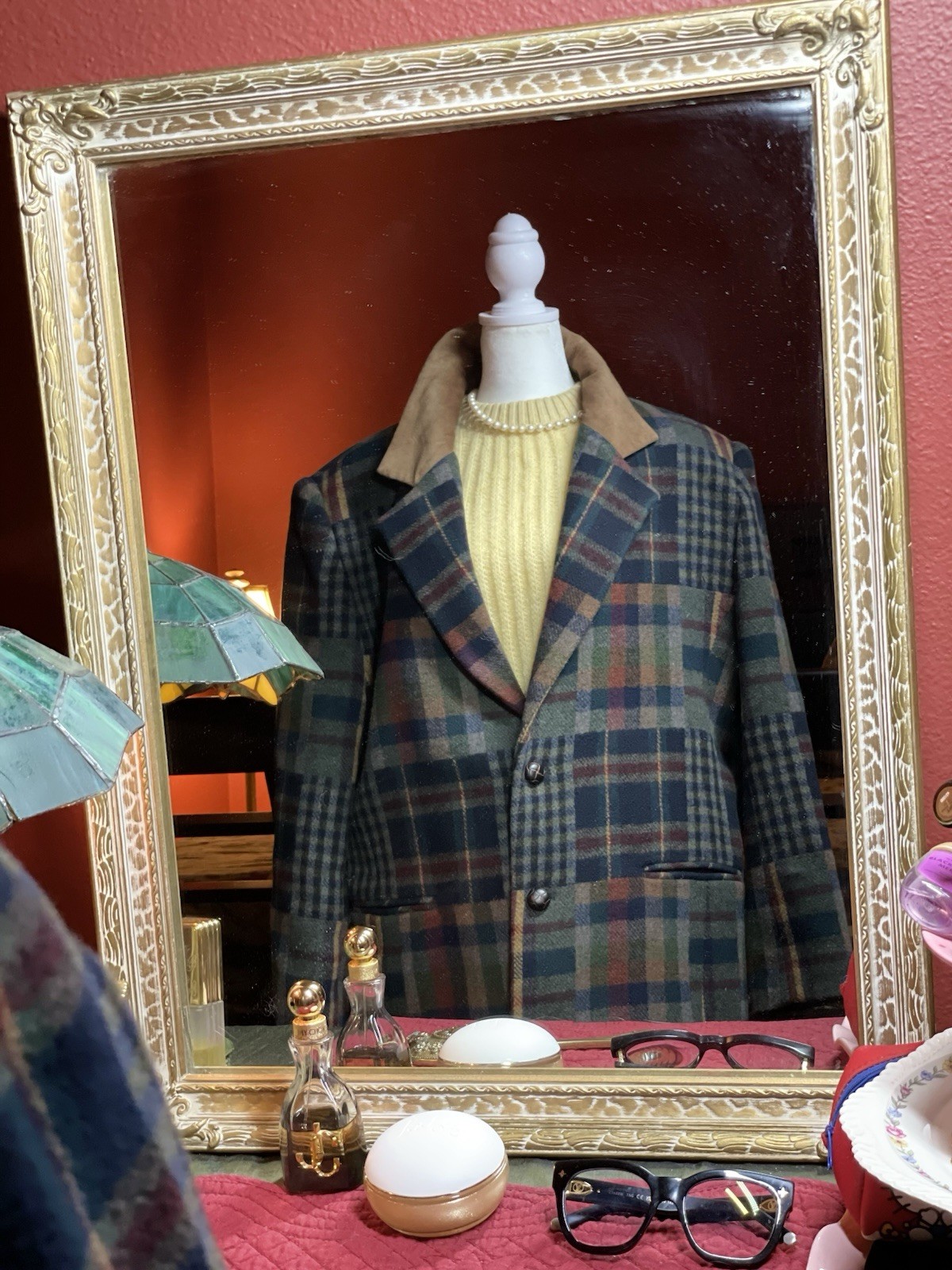 VTG80’s Laura Jefferies Patchwork Plaid Wool BlendBlazer Jacket Sz L Grandpacore
