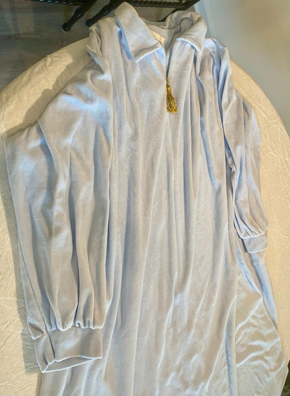 Vintage Ariel Cream Robe Embroidered Women’s Bath 2XL
