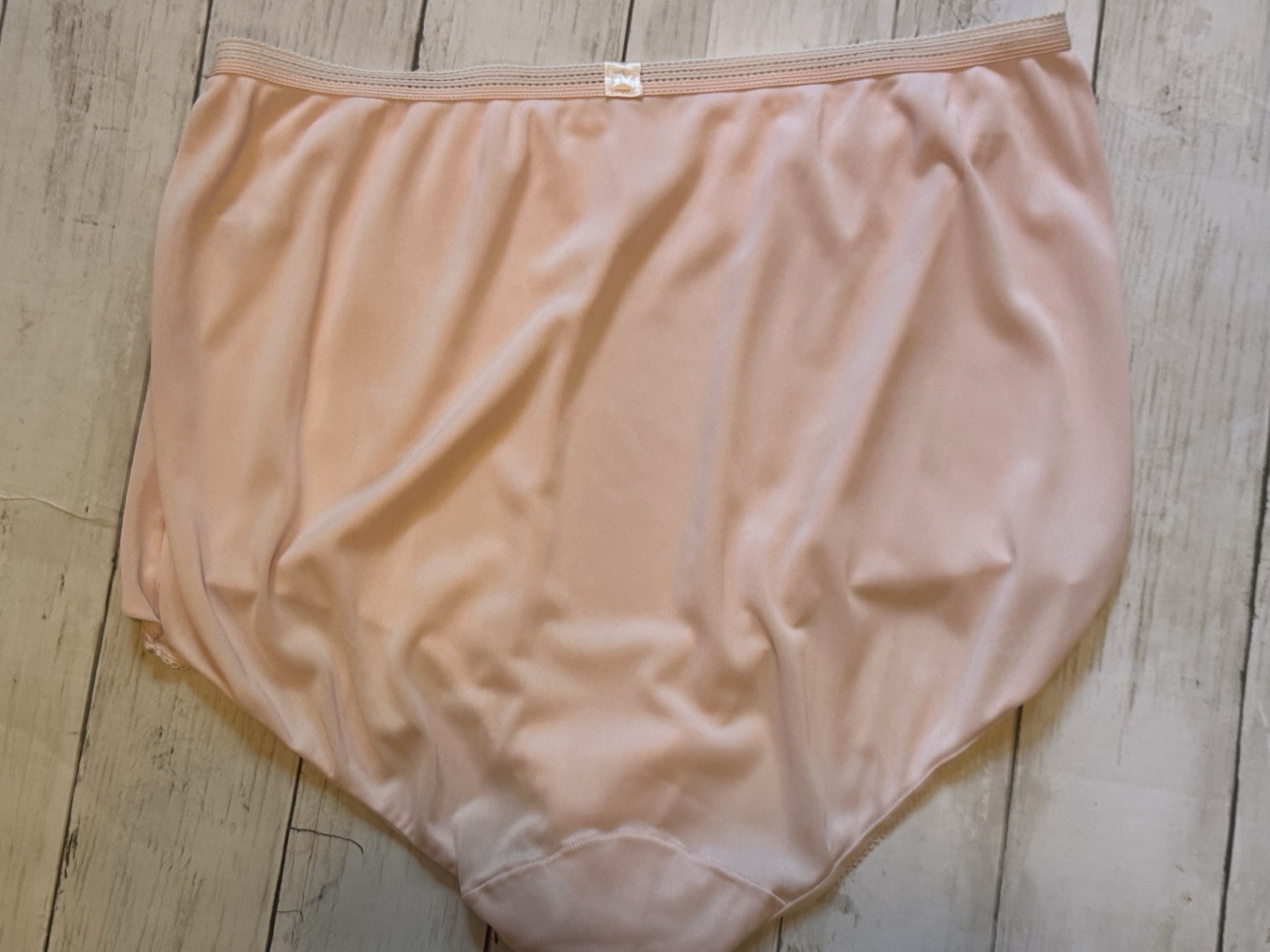 Vintage SEARS Acetate Silky Panty Pillow Tab Mushroom Gusset Pink Size 9