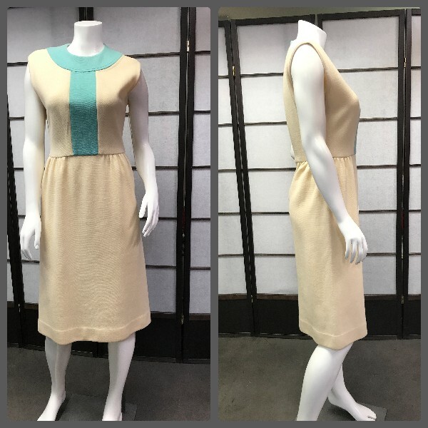 60s Vtg Gorgeous Mod Blue Stripe Dress, Rockabilly, Retro, Pin-Up, GoGo, Space
