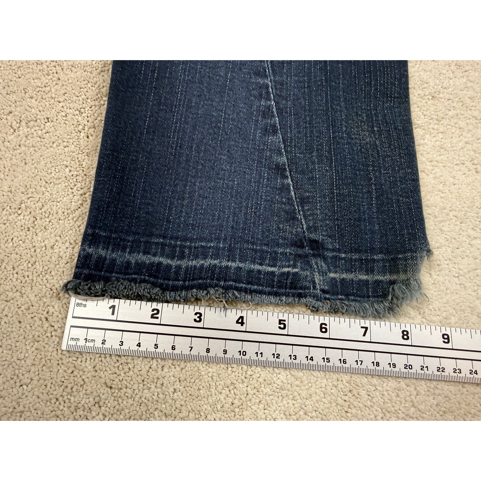 VINTAGE Y2K TRUE RELIGION JOEY Twisted Seam Distressed Jeans Women’s Sz 27 #1570
