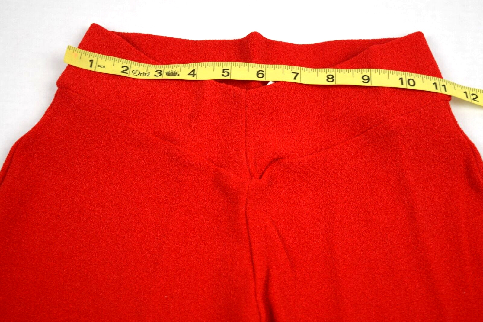 Vintage Pants Movin USA Bodywear W22 L31 80s Vibrant Red Soft Textured Cotton