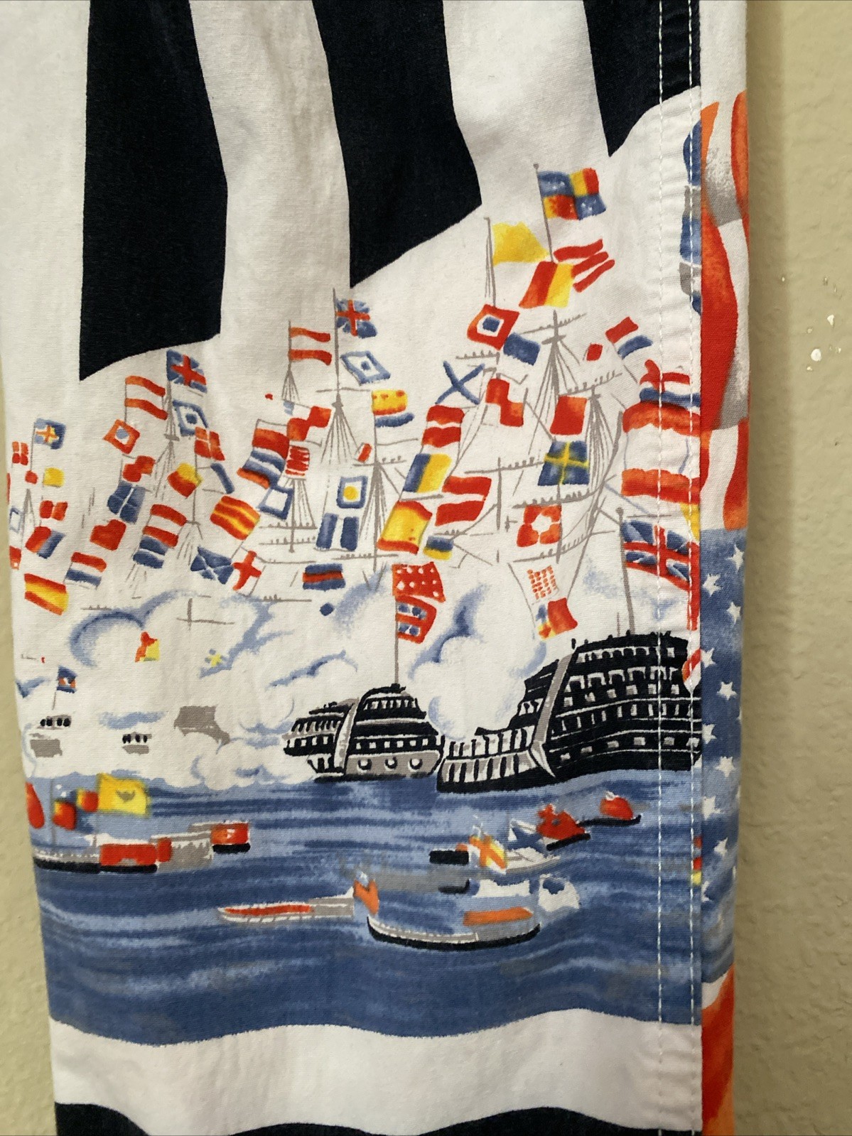Vintage 90s Gianni VERSACE COUTURE Jeans Flags USA England Medusa Rare
