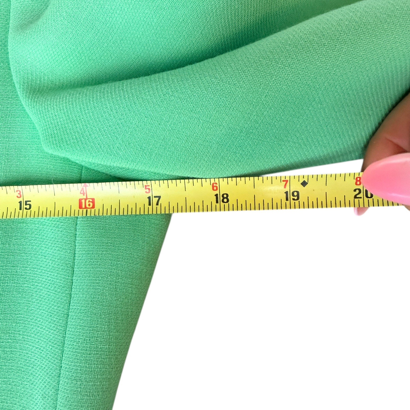 Vng Escada by Margaretha Ley Mint Green Wool Blazer Jacket Size 34 Moth Damage