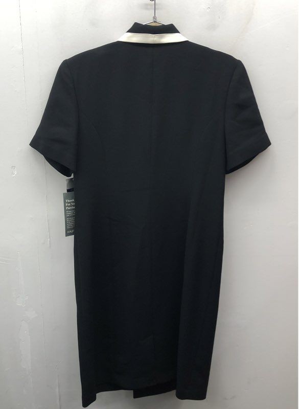 Amanda Smith Petites Women’s Vintage 90s Tuxedo Blazer Dress Black White 14P NWT