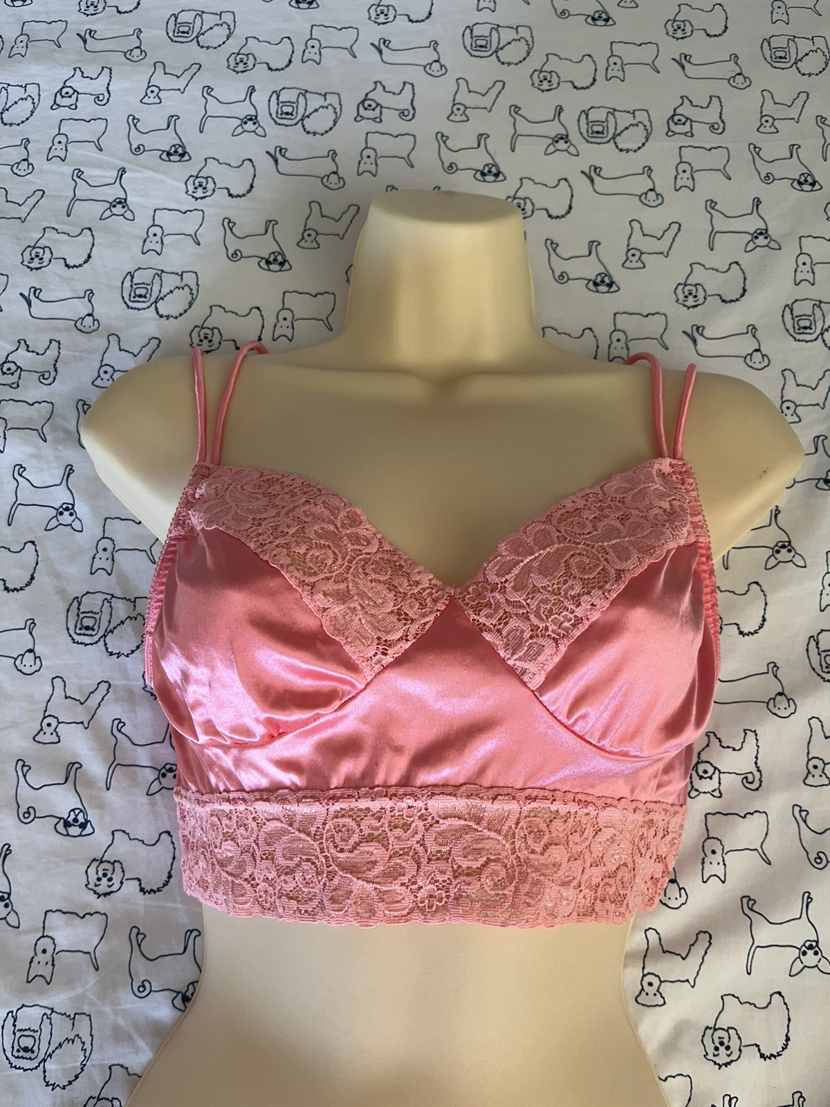 Vintage beautiful salmon Bra L see pictures for more details please