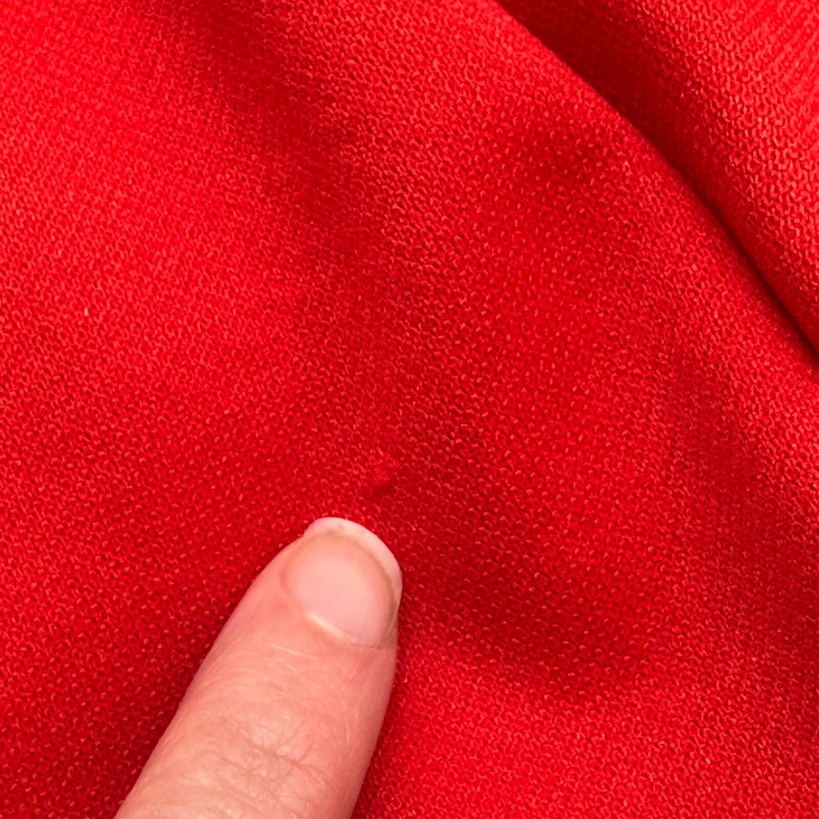 Vintage Open Front Blazer Jacket Cardigan 1980s Red Polyester Business Casual