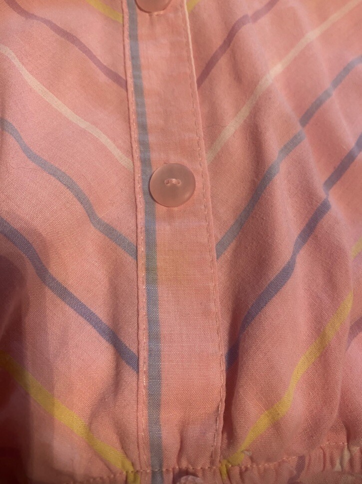 The American Shirt Dress Vintage 80s Pink Stripe