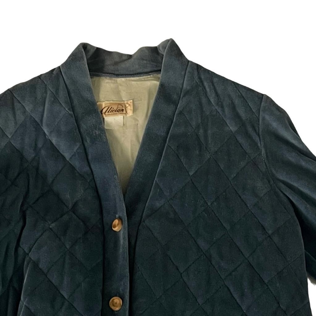 Alician California Creator Velour Quilted Womens Jacket 1970’s