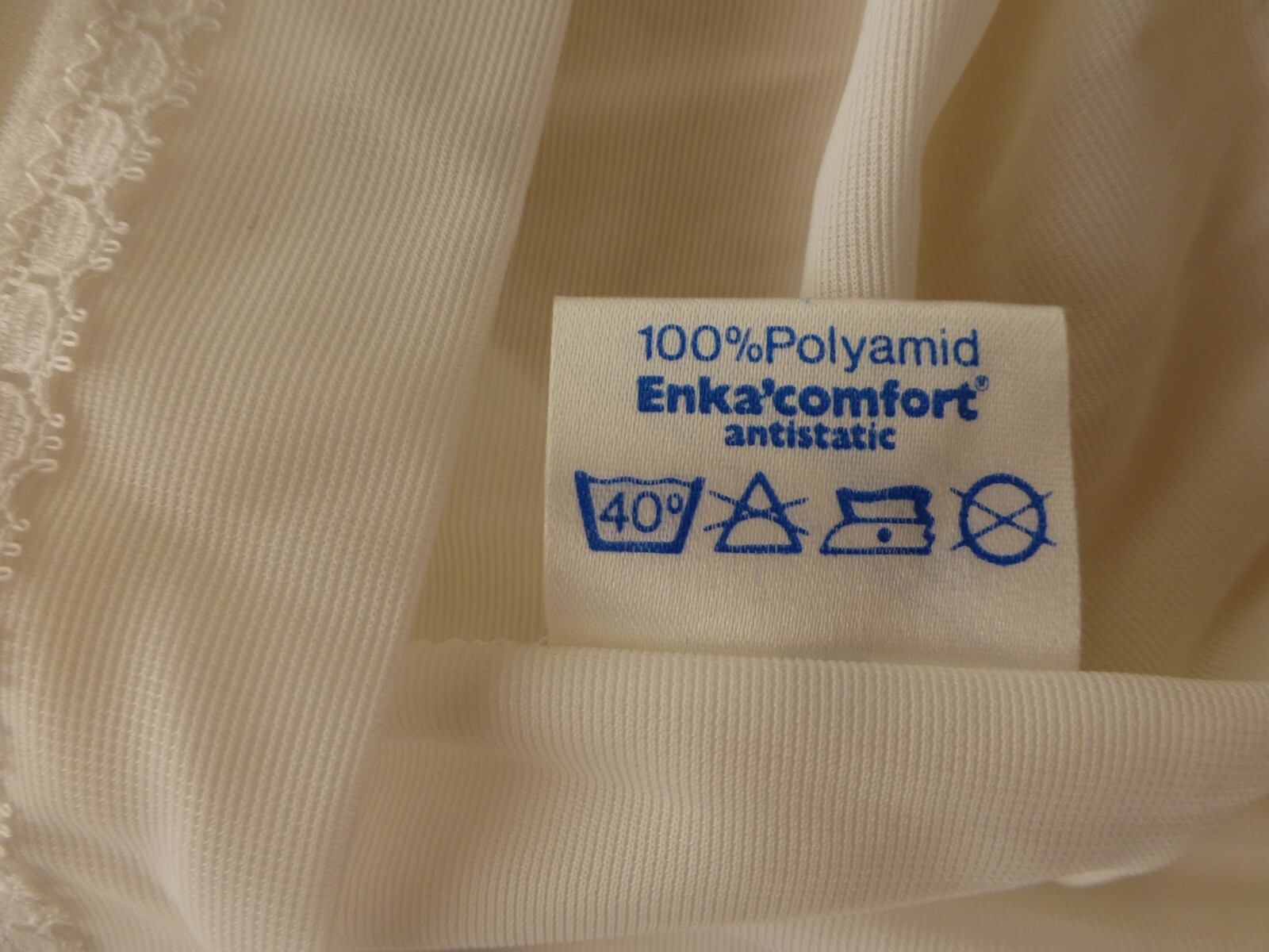 Schiesser petticoat dress, size 42, white