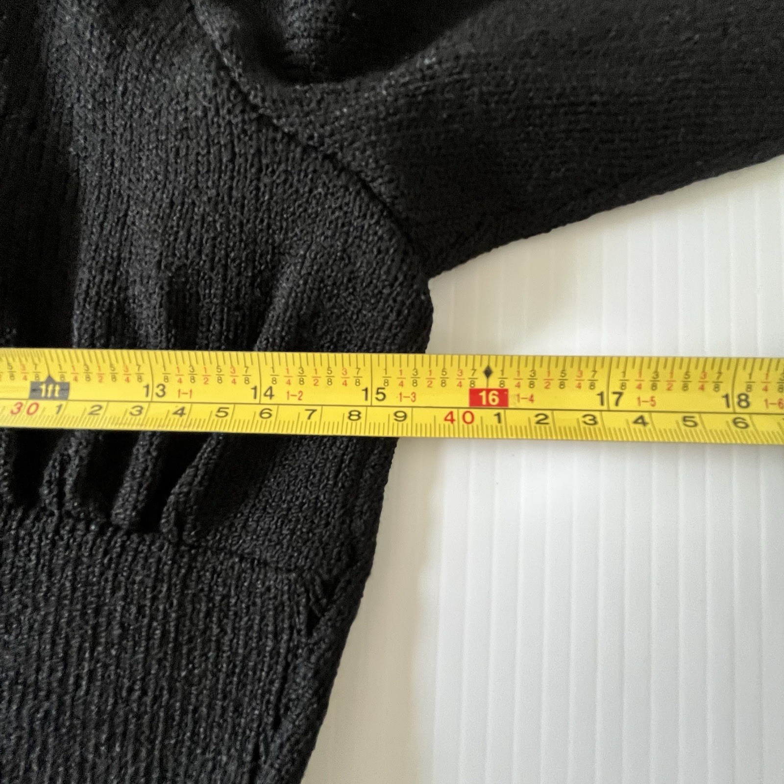 VTG 80’s Cocktail Dress Black Wool Knit Sz 2 DON SAYRES For Wellmore Embellished