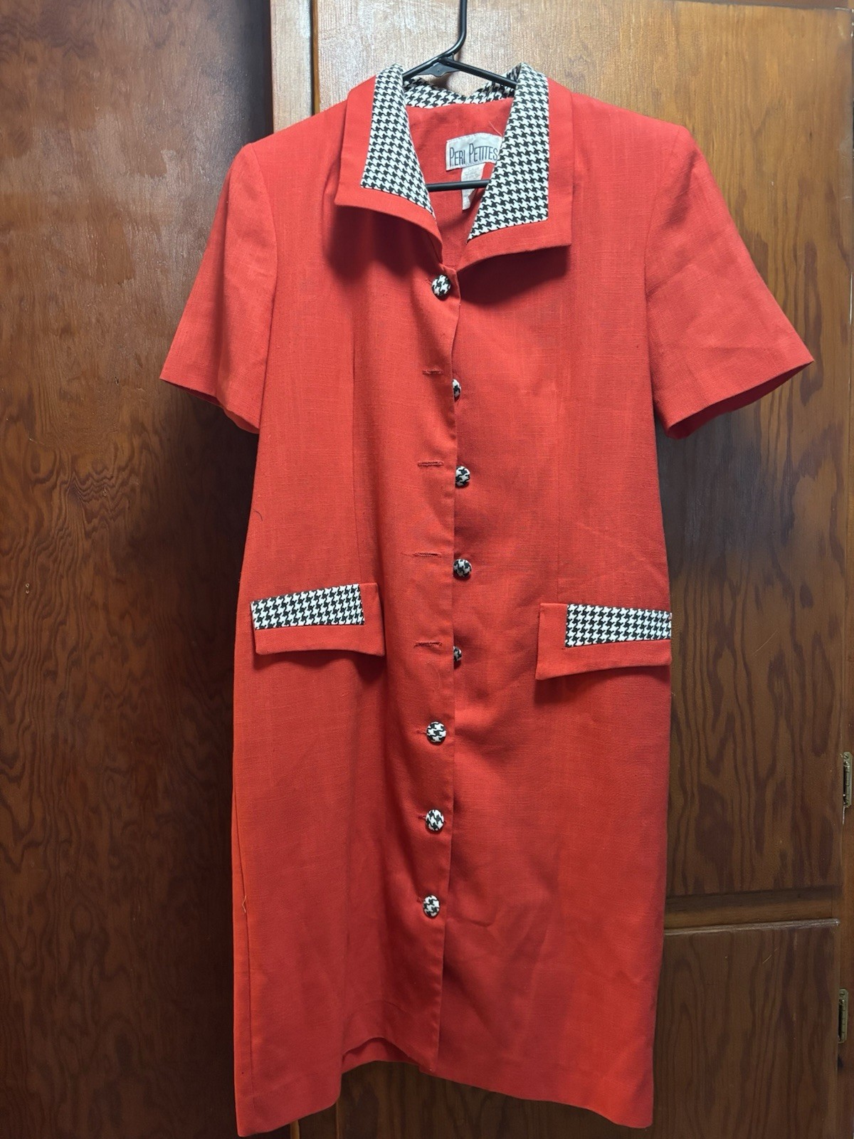 Vintage Peri Petites Red Dress Size 10